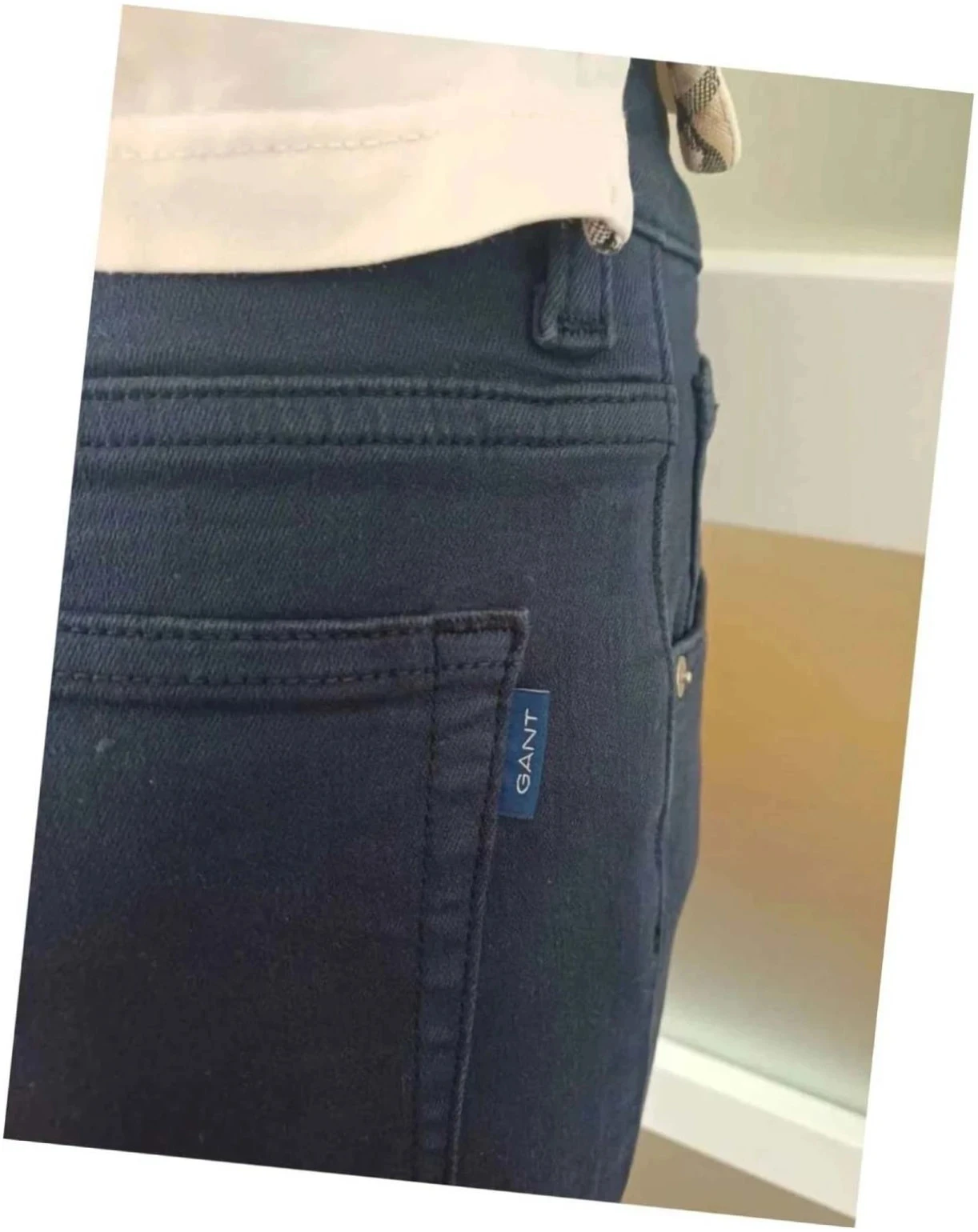 Pantalon Slim Gant - Bleu Marine - W27 L34 (Taille 34/36) – photo 8